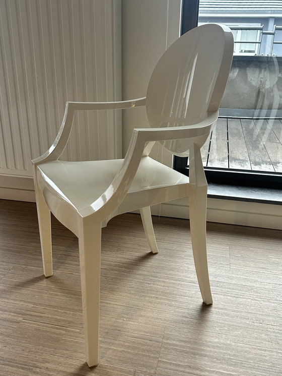 Image 1 of 8 sedie Kartell Louis Ghost bianco sporco