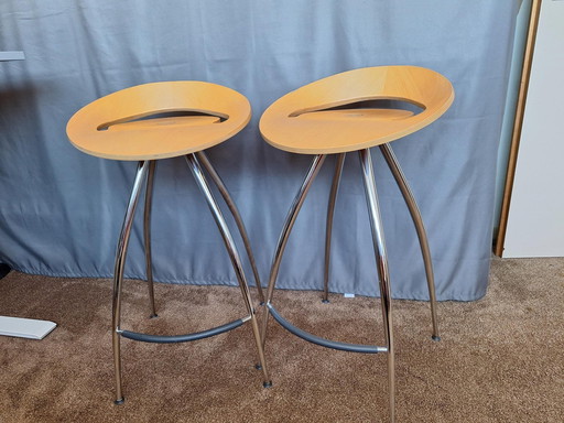 2X Lyra Beech Barstool