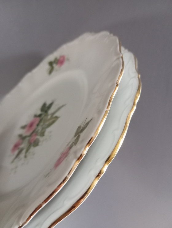 Image 1 of 8 Dessert Plates Retro Chic 1930/50, From Seltmann Weiden