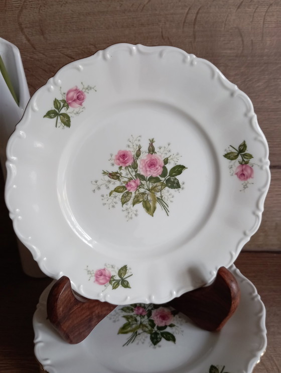 Image 1 of 8 Dessert Plates Retro Chic 1930/50, From Seltmann Weiden