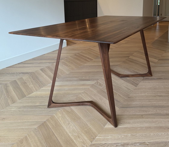 Image 1 of Twist Dining Table, Americal Walnut Wood