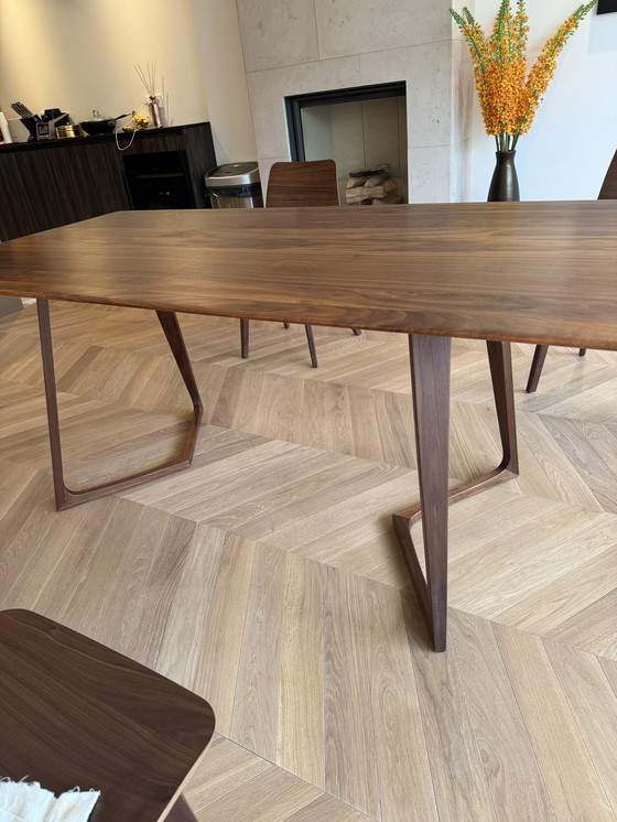 Image 1 of Twist Dining Table, Americal Walnut Wood