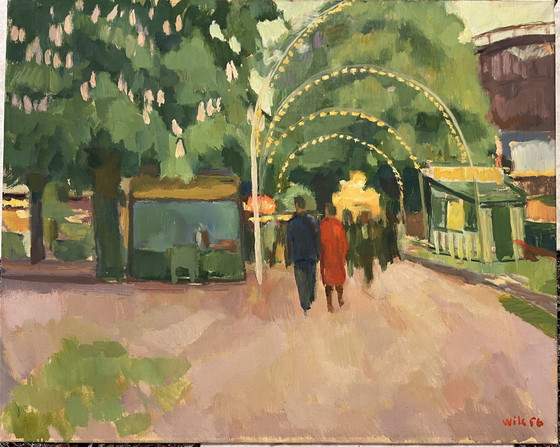 Image 1 of Wilhelm Julien Wils, 1880 - 1960, Oil Canvas, Denmark 1956, Landscape,