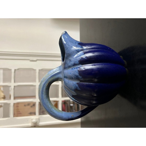 Image 1 of Vintage pitcher in flamed stoneware by Alphonse Mouton