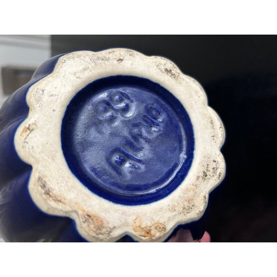 Image 1 of Vintage pitcher in flamed stoneware by Alphonse Mouton