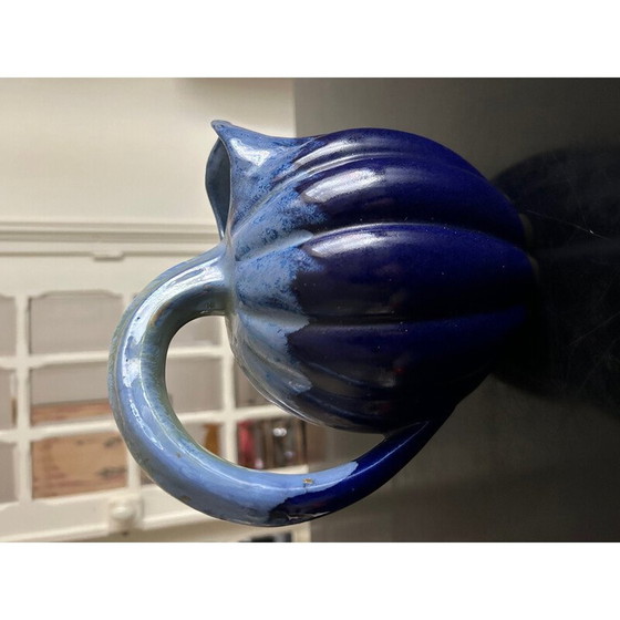 Image 1 of Vintage pitcher in flamed stoneware by Alphonse Mouton