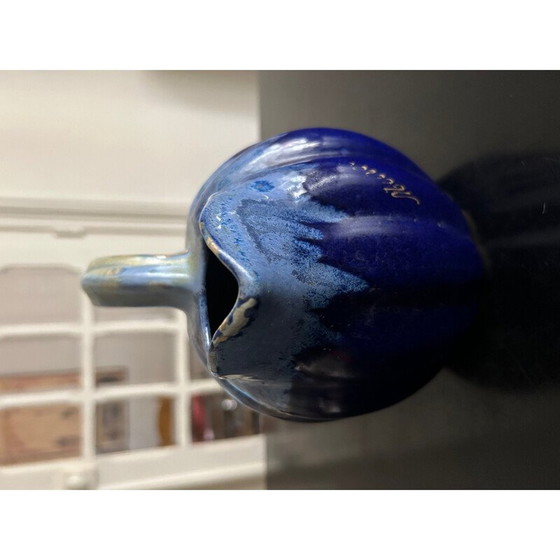 Image 1 of Vintage pitcher in flamed stoneware by Alphonse Mouton