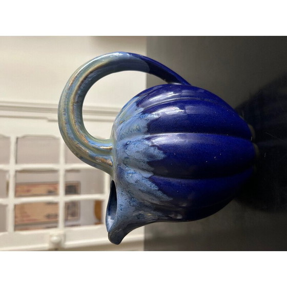 Image 1 of Vintage pitcher in flamed stoneware by Alphonse Mouton