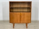Credenza alta Hellerau di metà secolo, vetrina da soggiorno vintage