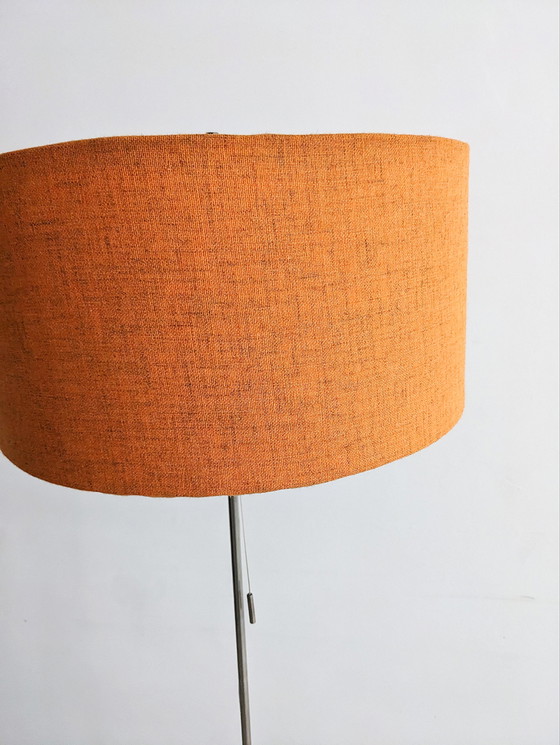 Image 1 of STAFF Orange & Chrome Floor Lamp 1960's