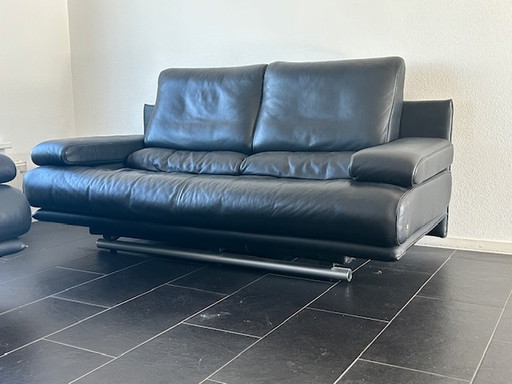 2x Rolf Benz 6500 2.5-seater sofa