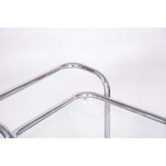 Image 1 of Carrello portavivande in vetro tedesco d'epoca, 1940