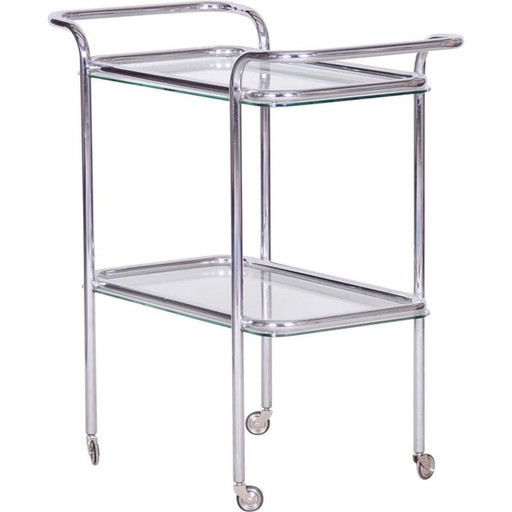 German vintage glass trolley, 1940