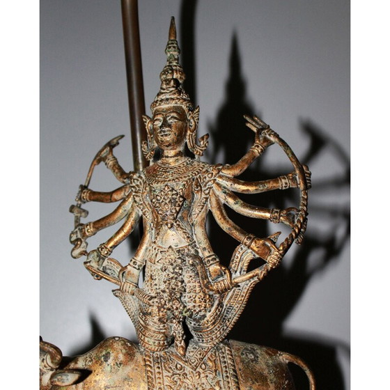 Image 1 of Vintage bronze Shiva lamp