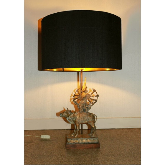 Image 1 of Vintage bronze Shiva lamp