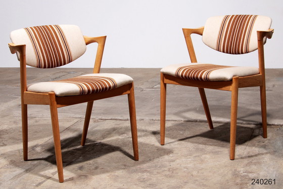 Image 1 of Kai Kristiansen 14 Chairs Model 42 Made By Schou Andersen 1960 Denmark