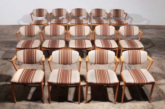 Image 1 of Kai Kristiansen 14 Chairs Model 42 Made By Schou Andersen 1960 Denmark