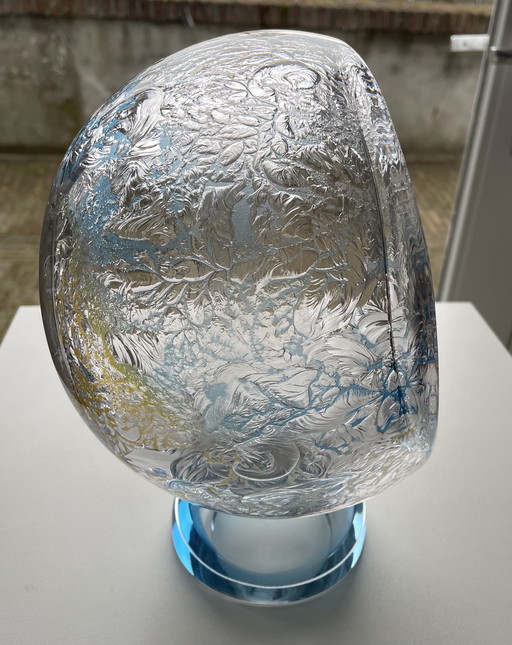 Unique Glass Sculpture By Petr Kuchta.