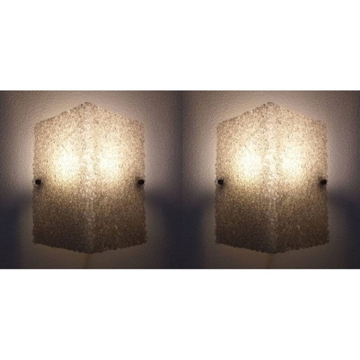 Pair of mid century wall lamps, 1970s