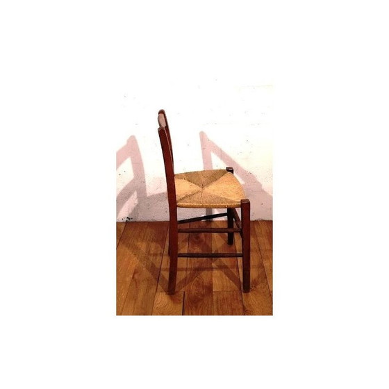 Image 1 of Vintage children's chair in wood and straw