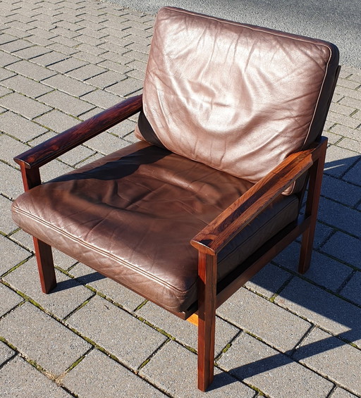 Rosewood Comfi Armchair Illum Wikkelso Capella 4 For Eilersen Denmark