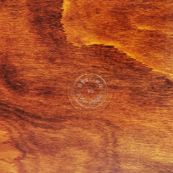 Image 1 of Pair of vintage oak wood and plastic trays for Gerling, Germany 1960