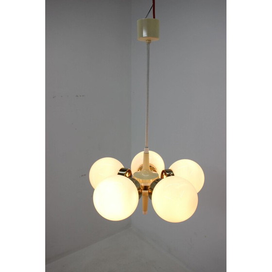 Image 1 of Vintage "Space Age Sputnik" Chandelier by Elektroinstala Decin, 1970s