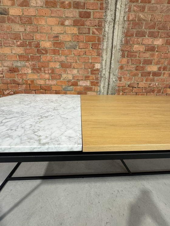 Image 1 of Dining table made of wood and marble 240x90 cm