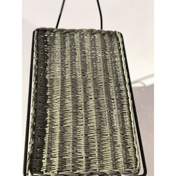 Image 1 of Rattan and metal vintage sideboard