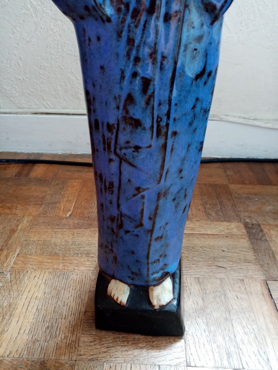 Image 1 of Ánfora religiosa de cerámica belga, años 60/70 (49 cm)