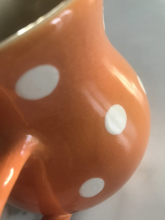 Image 1 of Vintage Beck France Polka Dot Pitcher