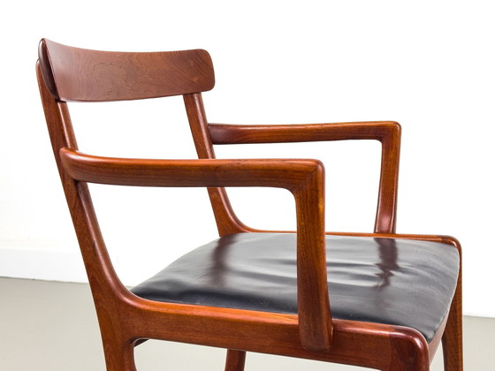 Image 1 of Rungstedlund Armchair In Teak And Leather By Ole Wanscher For P. Jeppesen, 1960S