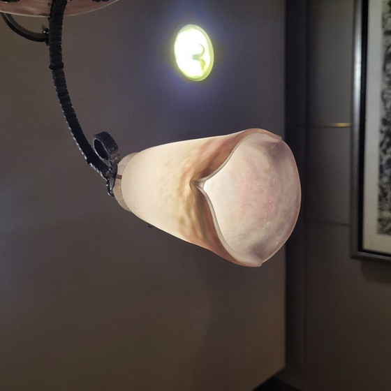 Image 1 of Vintage Art Nouveau pendant lamp by Muller Fréres, France 1920