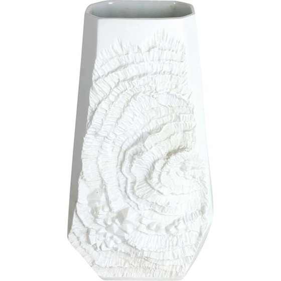 Image 1 of Vintage OP Art Biscuit porcelain German vase by AK Kaiser