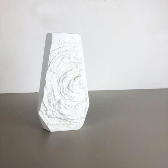 Image 1 of Vintage OP Art Biscuit porcelain German vase by AK Kaiser