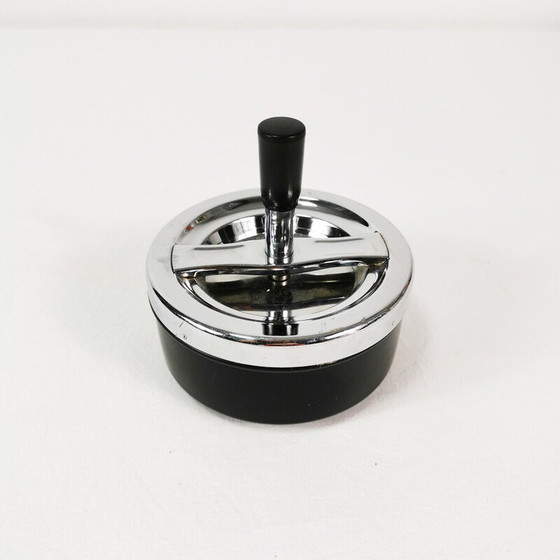 Image 1 of Vintage metal rotating ashtray by Erhard, Germany 1980