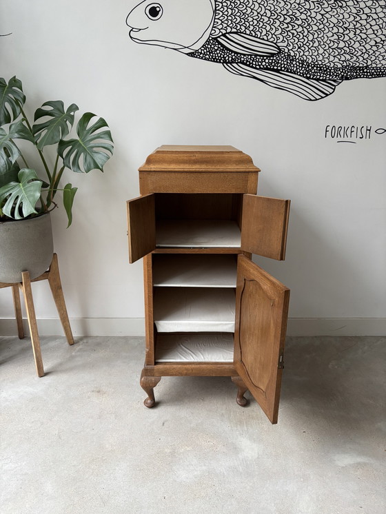 Image 1 of Antique Gramophone Cabinet Solid Wood