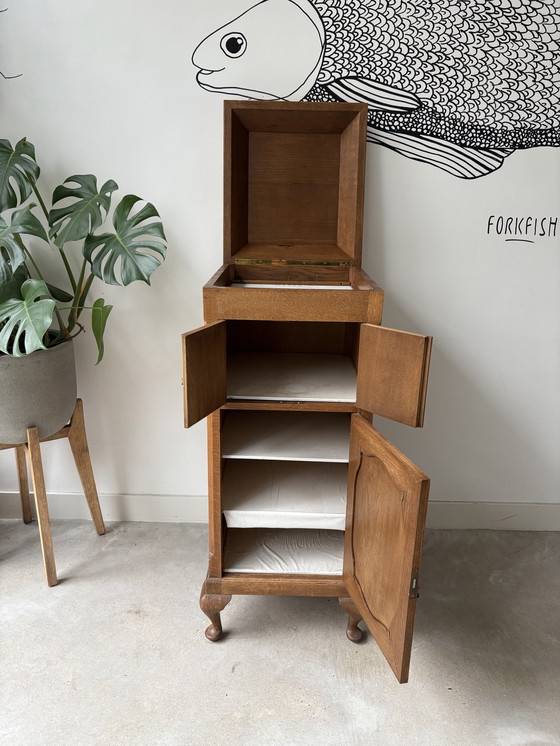 Image 1 of Antique Gramophone Cabinet Solid Wood