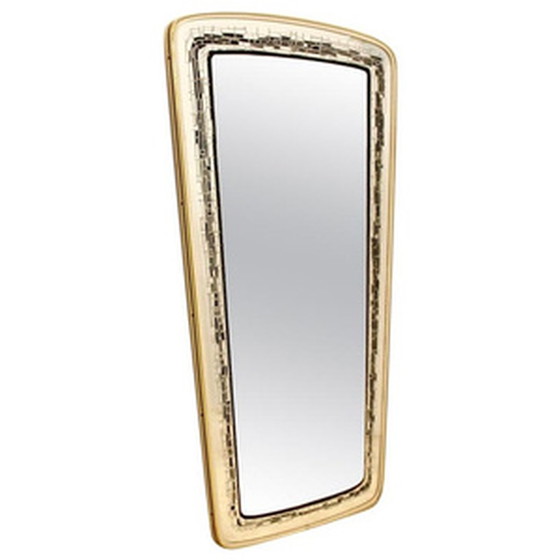 Image 1 of Mid-Century Brass-Framed Mirror from France