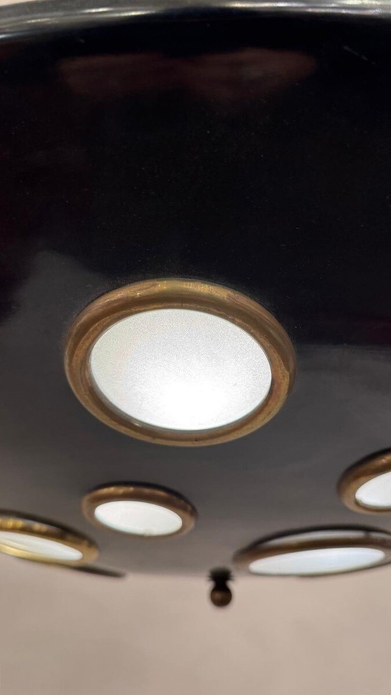 Image 1 of Lampada a sospensione italiana di Lumen Milano, 1950