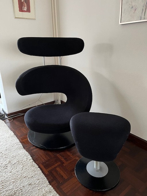 Fauteuil et pouf Stokke Variér Peel