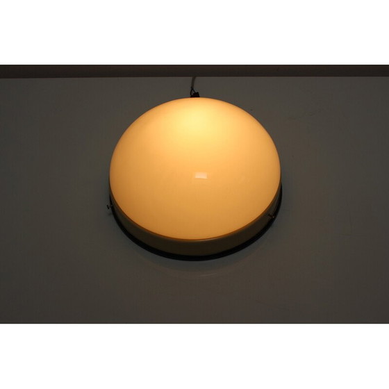 Image 1 of Mid century glass ceiling lamp, 1960s
