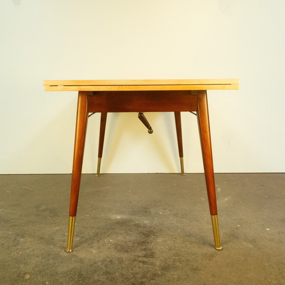 Image 1 of Height-adjustable coffee table, maple, beech, 1950s