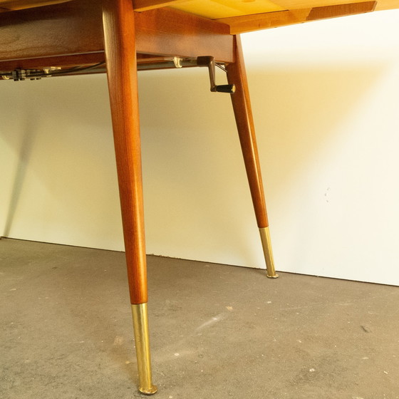 Image 1 of Height-adjustable coffee table, maple, beech, 1950s