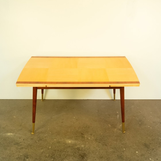 Image 1 of Height-adjustable coffee table, maple, beech, 1950s