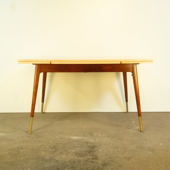 Image 1 of Height-adjustable coffee table, maple, beech, 1950s