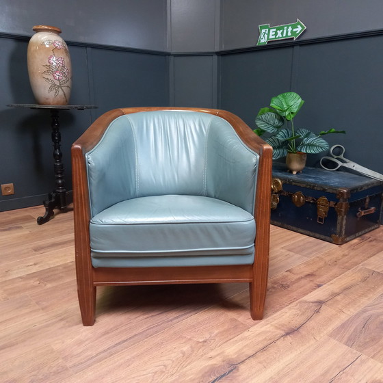 Image 1 of Leather Vintage Club Armchair