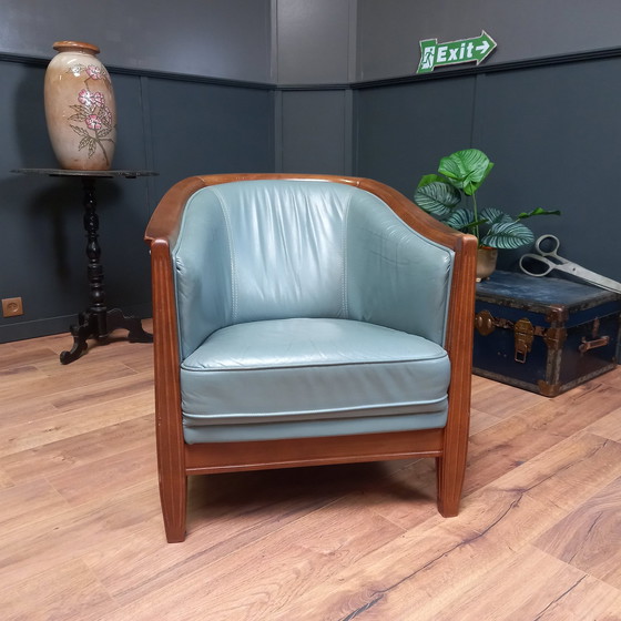 Image 1 of Leather Vintage Club Armchair