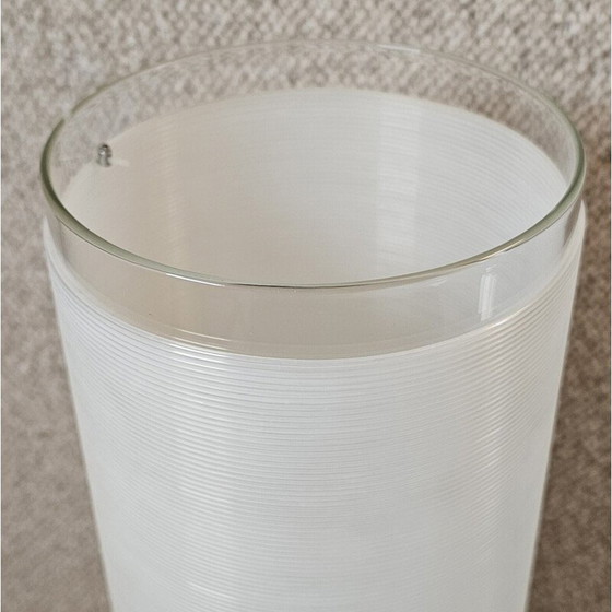 Image 1 of Vintage model 3856 cylindrical lamp in transparent glass tube by Alberto Zecchini for Fontana Arte, 1990