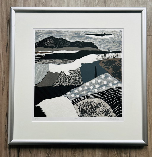 Screenprint Ronald Boonacker - Night Sky Iii Framed